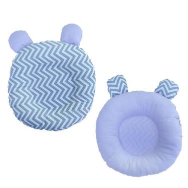 Imagem de Travesseiro Anatômico Redondo para Recém Nascido para Bebê Menina CHEV