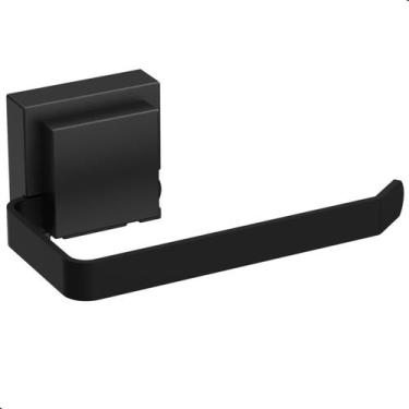 Imagem de Porta Papel Higiênico Com Ventosa Preto Max - HomeFull