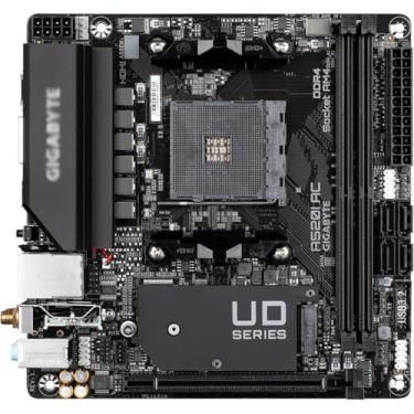 Imagem de Placa-Mãe Mini-ITX A520I AC - AM4 com Wi-Fi, Bluetooth, NVMe M.2 e Saídas de Vídeo