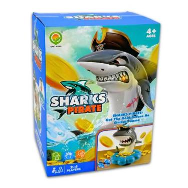 Imagem de Brinquedo jogo de tubarão pega moedinhas a pilha - First Brasil