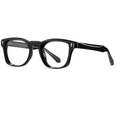 Imagem de Óculos de sol vintage de armação pequena, femininos, masculinos, luxuosos, populares, punk, com rebites (anti-luz azul)