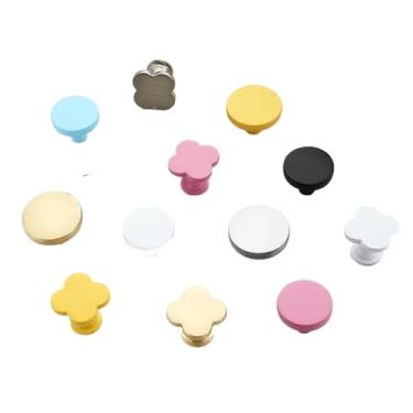 Imagem de CXYFQUUK Puxador de cerâmica moderno simples armário porta armário armário clássico antigo puxadores ferragens 2 peças (flor dourada)