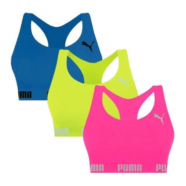 Imagem de Kit 3 Tops Puma Nadador Sem Costura Feminino
