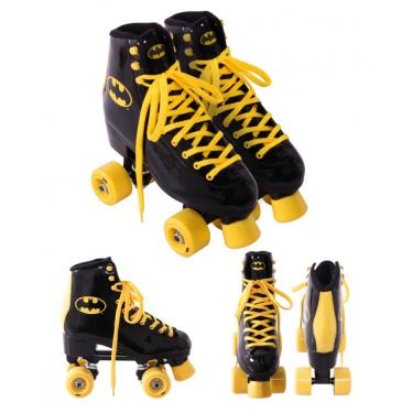 Imagem de Patins Quad Batman Tam. 38 Com Cadarço Preto/amarelo - Bel S