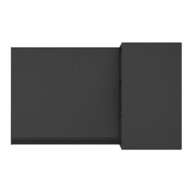 Imagem de Armário De Cozinha Aéreo De Canto Veneza Multimóveis V3742 Preto Preto