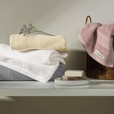 Imagem de Karsten Toalha De Rosto Hera, Tecido Premium, 80x48 cm, Maciez Excepcional, Bege