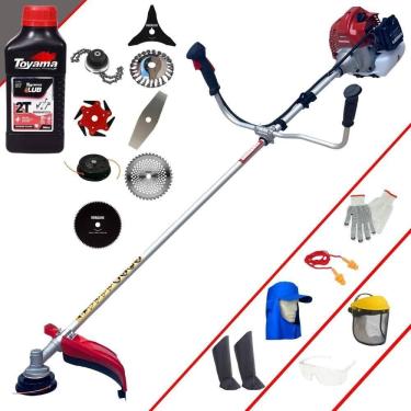 Imagem de Roçadeira Bcj521 52cc + 6 Facas + Escova + Epi + Óleo Toyama