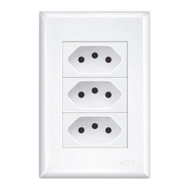 Imagem de Tomada Fame 2p + T 10a Tripla - 3267 Evidence