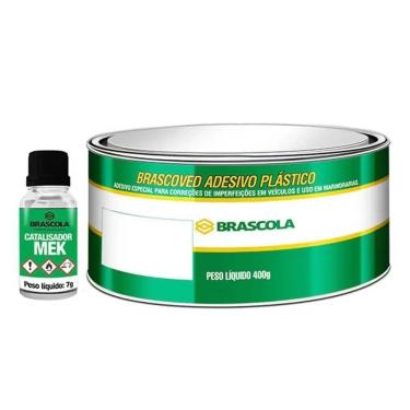 Imagem de Adesivo Plastico Brascoved Branco 400g Com Catalizador - Brascola