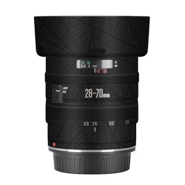 Imagem de EF 28-70 3.5-4.5 II Capa de lente película antirarranhões adesivo protetor de corpo película protetora decalque para Canon EF 28-70mm F3.5-4.5 II (cruz ultra preta)