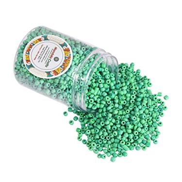 Imagem de Mandala Crafts 13.000 peças de contas de vidro de 2 mm para fabricação de joias – contas pequenas para fabricação de joias – Kit de miçangas pequenas de sementes turquesa 11/0