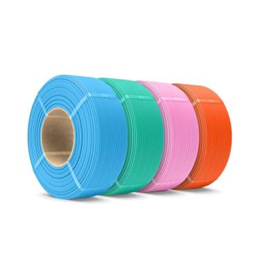 Imagem de SUNLU Refil de filamento PETG 1,75 mm 4 kg, refil PETG de filamento de impressora 3D de alta velocidade, pacotes de filamentos sem carretel para carretéis reutilizáveis compatíveis com Bambu Labs