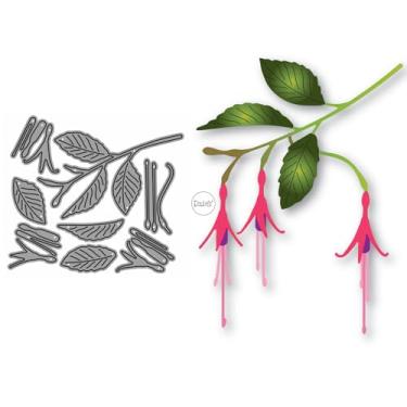 Imagem de DzIxY Lanterna de retalhos, flores, matrizes de corte de metal para fazer cartões, conjunto de recortes de papel, estêncil, suprimentos, modelos de máquina