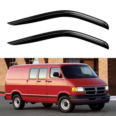 Imagem de Protetores de chuva para viseiras de janela para Dodge Ram 1500/2500/3500 1999-2003, para-sol para Dodge B1500/B2500/B3500 1998 Dodge B1500/B2500/B3500