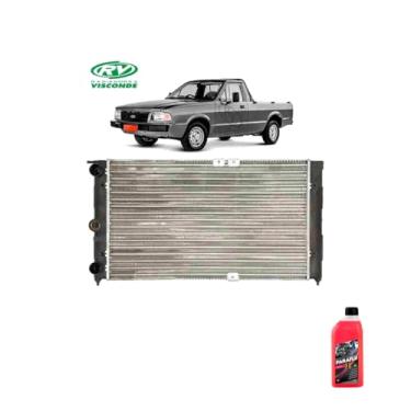 Imagem de Kit Radiador Ford Pampa 1.8 1994 + Aditivo Paraflu 01L Rosa
