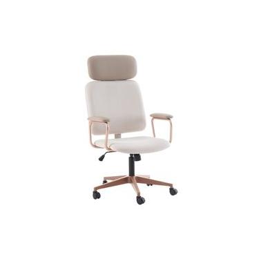Imagem de Cadeira Office Gran Chicago Bege e Rosé - Westwing Collection Bege