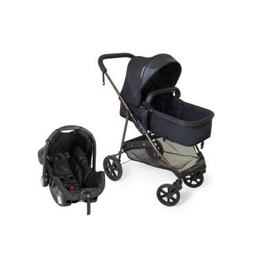 Imagem de Carrinho Travel System Napoli Preto e Cobre - Galzerano