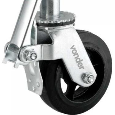 Imagem de Rodizio GiratOrio 6'' Borracha Para Andaime Vonder