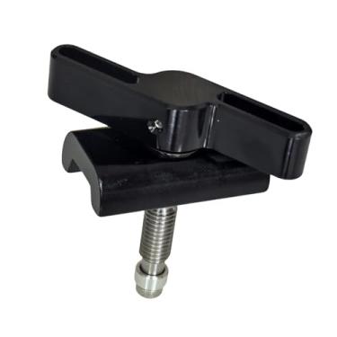 Imagem de Colaxi Braçadeira de dobradiça para bicicleta dobrável, fácil montagem, à ferrugem, peça de reparo, compacta, em liga de alumínio, acessório para, Preto