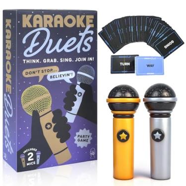 Imagem de Aigomc Mic misheard Music Trivia Card Game, Karaoke Party Game for 2-10 Players, Music Card Games with 250 Lyrics (125 Cards) for Family and Adult Christmas & Birthday Gifts (Purple)
