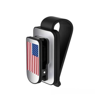 Imagem de Recazi Viseiras de sol de carro, armações de sol, clipes de metal para óculos de sol, armações de óculos de metal e porta-cartões de bilhete acessórios interiores de carros SUVs caminhonetes