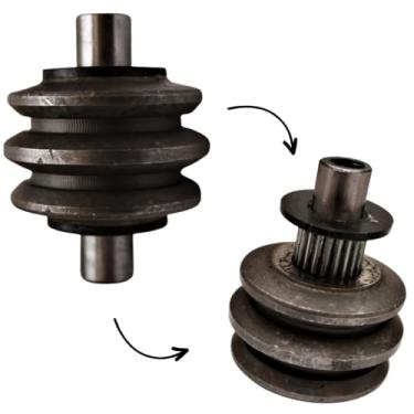 Imagem de Kit Roldana Eixo Direção Mecânica Trator Yanmar 1030 1040 1050