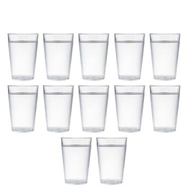Imagem de Kit com 10 Copos de Policarbonato Inquebráveis 250ml BPA Free Anti Impacto Reutilizável(12 Copos)