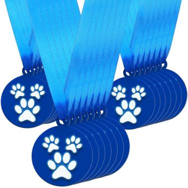 Imagem de AmazingSpark 60 medalhas de borracha a granel, medalhas de prêmio de borracha de 5 cm com vencedor da fita incentivam a participação da equipe em competições de prêmios de troféus de formatura