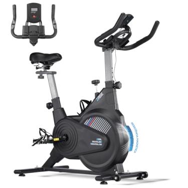 Imagem de Bicicleta Ergométrica Spinning, Resistência Magnética Silenciosa, Volante de Inércia 8kg, Estrutura Reforçada, Assento e Guidão Reguláveis, Suporta 150kg (Ideal para Casa)