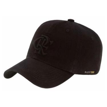 Imagem de Boné Flamengo SuperCap Zico Bordado Preto Aba Curva - Masculino, Unico