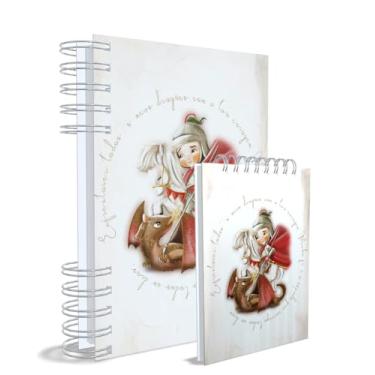 Imagem de Agenda Católica 2026 + Bloco de Anotações, São Jorge, Azul, Capa 2