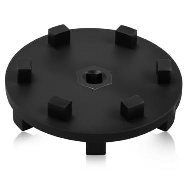 Imagem de Chave de filtro de combustível 6760 adequada para filtros Ford motores a diesel Powerstroke de 6,0 litros e 7,3 litros, ferramenta de filtro de combustível diesel reversível de seis terminais – Fácil