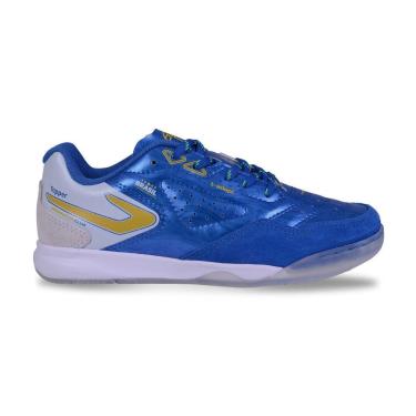 Imagem de Chuteira Topper Dominator Club V 82 Futsal Azul Branco Masc-Masculino