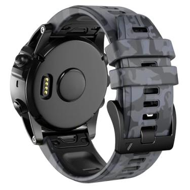 Imagem de MGTCAR Para pulseiras Fenix 7X, pulseiras de silicone de 26 mm de substituição para smartwatch Fenix 5X/Fenix 5X Plus/Fenix 6X/Fenix 6X Pro/Tactix Delta/Descent Mk2i, One Size, Ágata