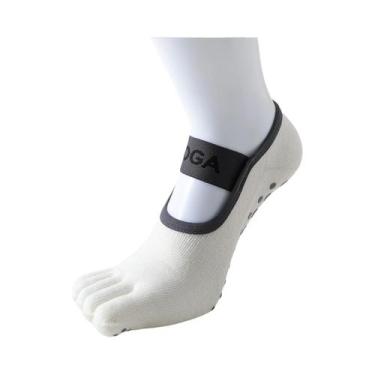 Imagem de Meias De Yoga E Pilates Antiderrapantes Femininas Com Cinco Dedos 1 Pa