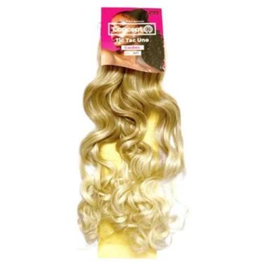 Imagem de Aplique De Fibra Sintetica Tic Tac Uno Cacho 65Cm - Black Beauty, 18/6