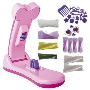 Imagem de Brinquedo De Criar Lacos Máquina De Fazer Fitas De Cabelo Divertida Ro