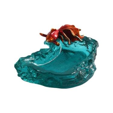 Imagem de Porta-cinzas Cinzeiro de vidro cristal cinzeiro fumar sala estar interior restaurante decoração charuto para escritório em casa e