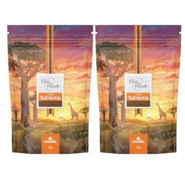 Imagem de Chá da Savana 50g (Rooibos, Cacau, Laranja e Canela, c/aroma natural de Baunilha)  2 Pacotes