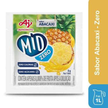 Imagem de Refresco Em Pó Mid Zero Sabor Abacaxi 8G - AJINOMOTO