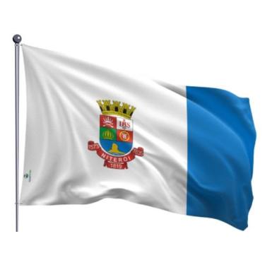 Imagem de Bandeira do Município de Niterói Uma Face Estampada Tamanho 90x128cm -