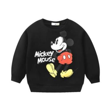 Imagem de Conjunto De Moletom Infantil Disney Mickey Com Capuz E Calça De Manga 