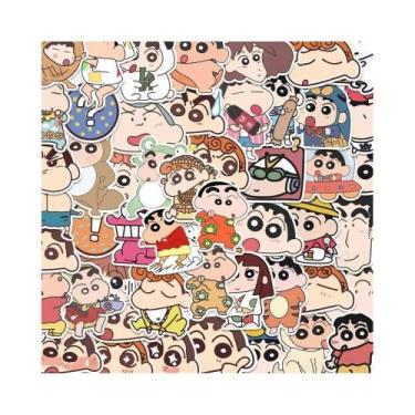 Imagem de Adesivos Kawaii De Anime Crayon Shin Chan 100PCS, Decalques Impermeáve