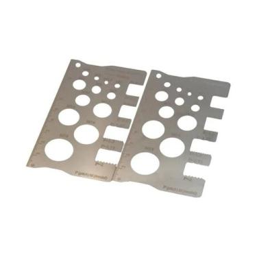 Imagem de Régua Medidora De Passo De Rosca Em Aço Inoxidável De Alta Precisão Pa