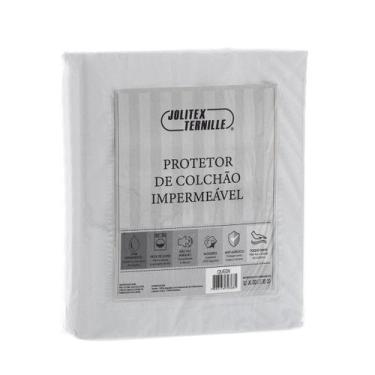 Imagem de Protetor de Colchão Impermeável Algodão Queen Com Elástico Jolitex