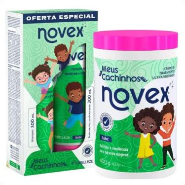 Imagem de Kit Novex Meus Cachinhos 3abc: Shampoo e Tratamento Condicionante 300m