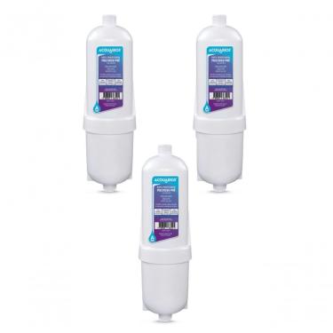 Imagem de Kit 03 Un Refil Multiuso Pré Acquabios Instalados Em Geladeiras Com Refil Externo bebedouros Coluna