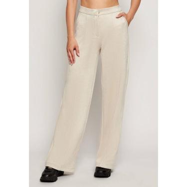 Imagem de Calça Scuba Alfaiataria Bege-Feminino