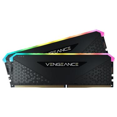Imagem de Memória RAM Corsair Vengeance RGB RS, 32GB (2x16GB), 3200MHz, DDR4, CL16, Preto - CMG32GX4M2E3200C16-Unissex