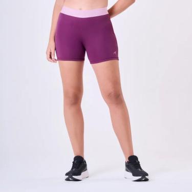 Imagem de Bermuda Legging Feminina Alta Compressão Academia Authen - Roxo-Feminino